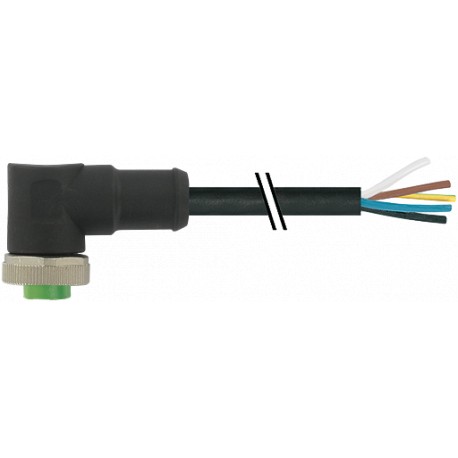 7700-A5031-UMD1000 - 7700-A5031-UMD1000 MURRELEKTRONIK Mini (7/8) 5 pole, Female 90° with cable PUR, UL/CSA, 5x16AWG, black, 10m