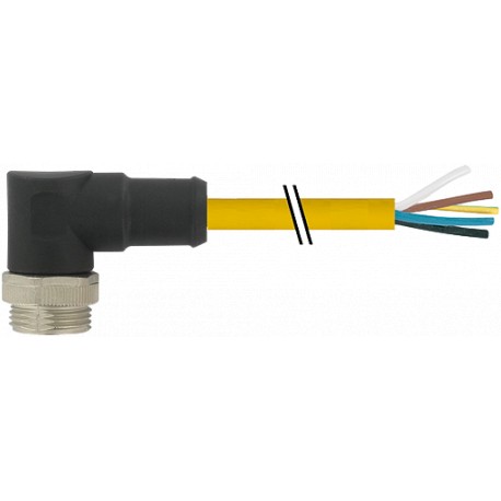 7700-A3011-U1B1000 - 7700-A3011-U1B1000 MURRELEKTRONIK Mini (7/8) 3 pole, Male (Ext.) 90° with cable TPE, TC-ER+FT4, 3x16AWG, yel..