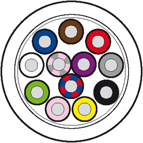 7000-C0201-7060000 - 7000-C0201-7060000 MURRELEKTRONIK Cable drum Ø 355MM PUR 12x0,14 shielded black UL/CSA, drag chain 100m