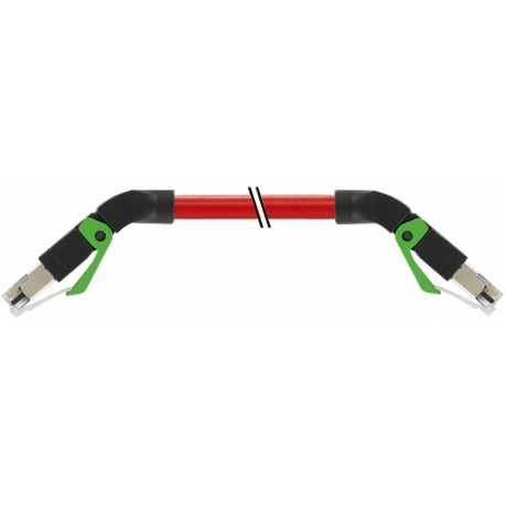 7000-74481-7920150 - 7000-74481-7920150 MURRELEKTRONIK RJ45 male 45°down /RJ45 male 45°down Ethernet PUR 2x2xAWG22 shielded red U..