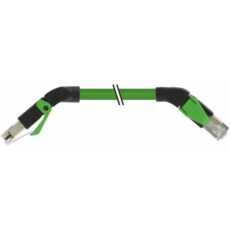 7000-74521-7961000 - 7000-74521-7961000 MURRELEKTRONIK RJ45 male 45°down /RJ45 male 45°right Ethernet PUR 2x2xAWG22 shielded gree..
