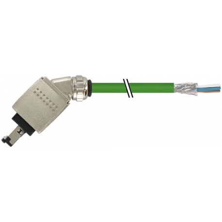 7000-74621-7960750 - 7000-74621-7960750 MURRELEKTRONIK RJ45 Push Pull male 45° with cable Profinet PUR 2x2xAWG22 shielded green U..