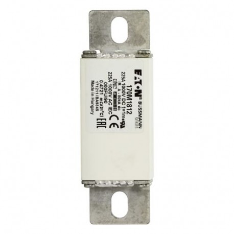170M1812 - 170M1812 EATON ELECTRIC Fuse-link, high speed, 800 A, AC 2000 V, size 3, 99 x 171 x 142 mm, aR, IEC, single ..