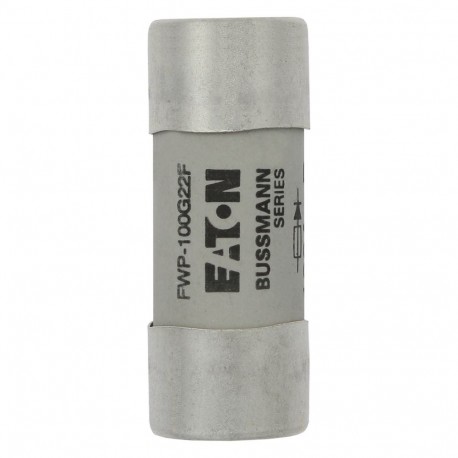 Fuse 100A 690VAC gR 22x58 - Fuse 100A 690VAC gR 22x58 FWP-100G22F EATON ELECTRIC Fuse-link, high speed, 100 A, AC 690 V, 22 x 58, gR, IE..
