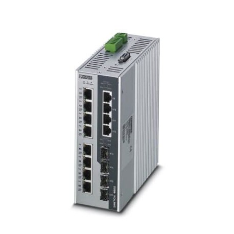 FL SWITCH 4004T-8POE-4SFP - FL SWITCH 4004T-8POE-4SFP 1026922 PHOENIX CONTACT Industrial Ethernet Switch