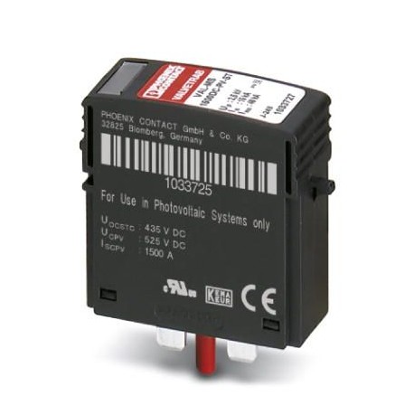 VAL-MS 1500DC-PV-ST - VAL-MS 1500DC-PV-ST 1033727 PHOENIX CONTACT Type 2 surge protection plug