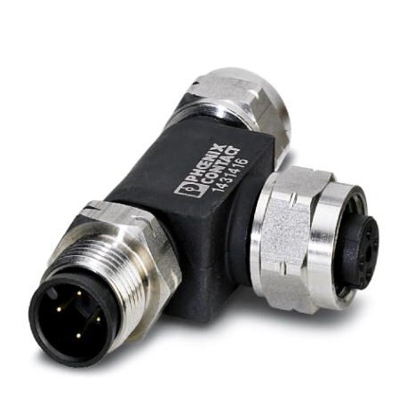 SAC-5P-M12T/2XM12 FF VA - SAC-5P-M12T/2XM12 FF VA 1403898 PHOENIX CONTACT Bus system T-connector SAC-5P-M12T/2XM12 FF VA 1403898