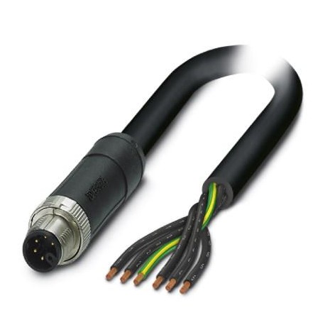 SAC-6P-M12MSM/ 5,0-PVC PE - SAC-6P-M12MSM/ 5,0-PVC PE 1414959 PHOENIX CONTACT Power cable