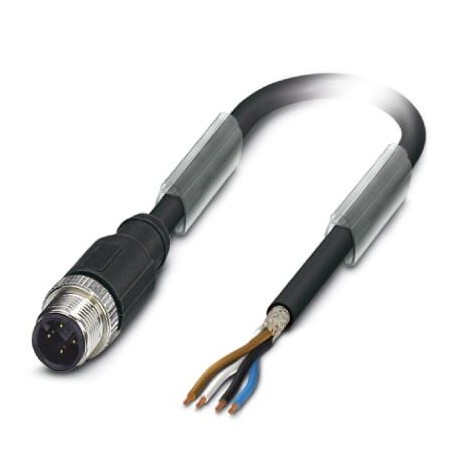 SAC-4P-M12MS/1,0-PUR SH BK OBS - SAC-4P-M12MS/1,0-PUR SH BK OBS 1424190 PHOENIX CONTACT Sensor/actuator cable SAC-4P-M12MS/1,0-PUR SH BK OBS ..