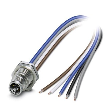 SACC-DSI-M12MSL4FEM16/0,2GR-1,5 - SACC-DSI-M12MSL4FEM16/0,2GR-1,5 1425629 PHOENIX CONTACT Flush-type connector