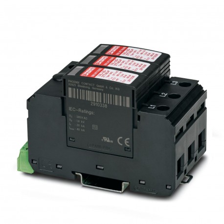 VAL-US-240/40/3+0-FM - VAL-US-240/40/3+0-FM 2910366 PHOENIX CONTACT Type 2 surge protection device