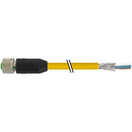 7000-15101-1380300 - 7000-15101-1380300 MURRELEKTRONIK M12 female 0° with cable Cube67-Safety PUR (4x0.5C + 2x0.5)C shielded yell..