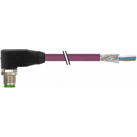 7000-13125-8030150 - 7000-13125-8030150 MURRELEKTRONIK M12 male 90° with cable CANopen / DeviceNet PUR AWG24 + AWG22 shielded vio..