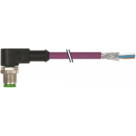 7000-13125-8032000 - 7000-13125-8032000 MURRELEKTRONIK M12 male 90° with cable CANopen / DeviceNet PUR AWG24 + AWG22 shielded vio..
