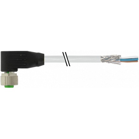 7000-13281-2430300 - 7000-13281-2430300 MURRELEKTRONIK M12 female 90° with cable PUR 5x0.34 shielded gray UL/CSA + drag chain 3m