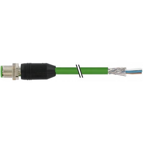 7000-14541-7966000 - 7000-14541-7966000 MURRELEKTRONIK M12 male 0° with cable D-coded Ethernet PUR 2x2xAWG22 shielded green UL,CS..