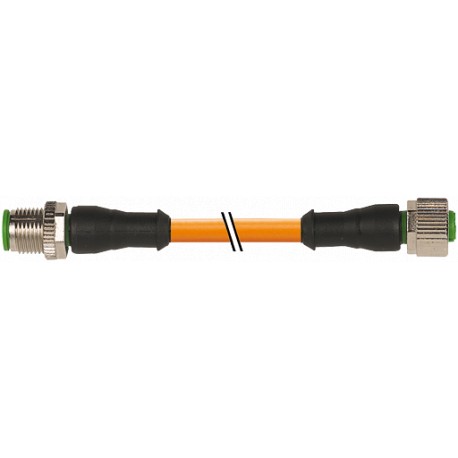 7000-40041-8520400 - 7000-40041-8520400 MURRELEKTRONIK M12 male 0° / M12 female 0° PUR 4x0.34 + 1x0.5 orange UL/CSA + robot + dra..