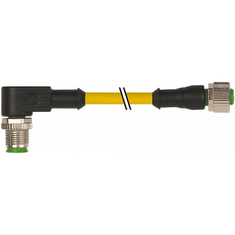 7000-40181-0230150 - 7000-40181-0230150 MURRELEKTRONIK M12 male 90° / M12 female 0° PUR 3x0.34 yellow UL/CSA 1,5m
