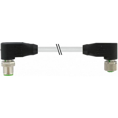 7000-40495-3180100 - 7000-40495-3180100 MURRELEKTRONIK M12 male 90° / M12 female 90° PUR 3X0.34 shielded yellow 1m