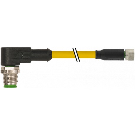 7000-40661-0200100 - 7000-40661-0200100 MURRELEKTRONIK M12 male 90° / M8 female 0° PUR 3x0.25 yellow UL/CSA 1m