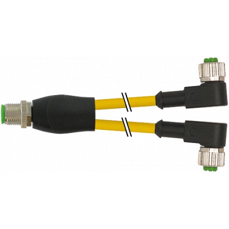 7000-40761-0530060 - 7000-40761-0530060 MURRELEKTRONIK M12 Y-distributor / M12 female 90° PUR 3X0.34 yellow UL/CSA + robot, drag ..