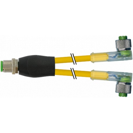 7000-40801-0530100 - 7000-40801-0530100 MURRELEKTRONIK M12 Y-distributor / M12 female 90° LED PUR 3X0.34 yellow UL/CSA + robot, d..