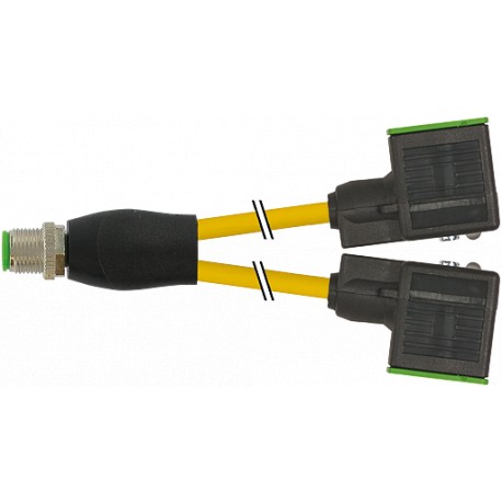 7000-42401-0260060 - 7000-42401-0260060 MURRELEKTRONIK M12 Y-distributor / MSUD valve plug form A 18 mm PUR 3x0.75 yellow UL/CSA ..