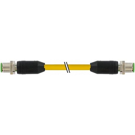 7000-44511-6750150 - 7000-44511-6750150 MURRELEKTRONIK M12 male 0° / M12 male 0° Ethernet PUR 2x2xAWG22 shielded yellow UL/CSA + ..
