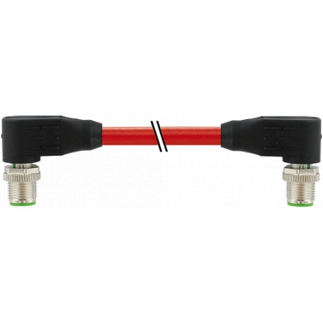 7000-44561-7920200 - 7000-44561-7920200 MURRELEKTRONIK M12 male 90° / M12 male 90° Ethernet PUR 2x2xAWG22 shielded red UL/CSA + d..