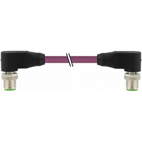 7000-44561-7980150 - 7000-44561-7980150 MURRELEKTRONIK M12 male 90° / M12 male 90° Ethernet PUR 2x2xAWG22 shielded violet UL/CSA ..