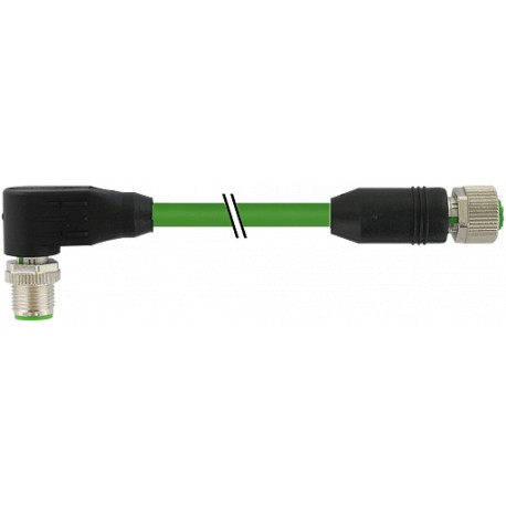 7000-44581-7940500 - 7000-44581-7940500 MURRELEKTRONIK M12 male 90° / M12 female 0° Ethernet PUR 2x2xAWG22 shielded green UL/CSA ..