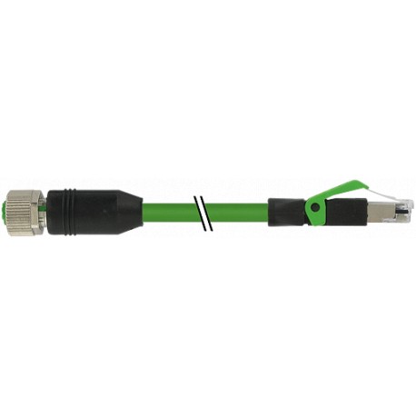 7000-44621-7960050 - 7000-44621-7960050 MURRELEKTRONIK M12 female 0° / RJ45 male 0° Ethernet PUR 2x2xAWG22 shielded green UL/CSA ..