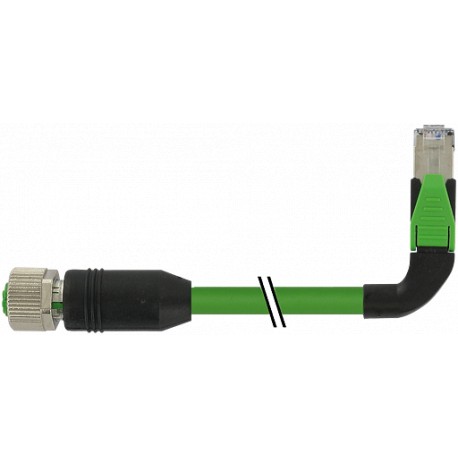 7000-44657-7961000 - 7000-44657-7961000 MURRELEKTRONIK M12 female 0° / RJ45 90° left Ethernet PUR 2x2xAWG22 shielded green UL/CSA..