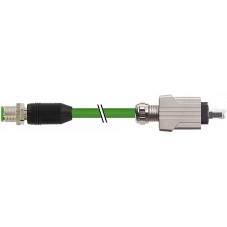 7000-44715-7967500 - 7000-44715-7967500 MURRELEKTRONIK M12 male 0° / Push Pull RJ45 0° PUR 2x2xAWG22 shielded green UL/CSA + drag..
