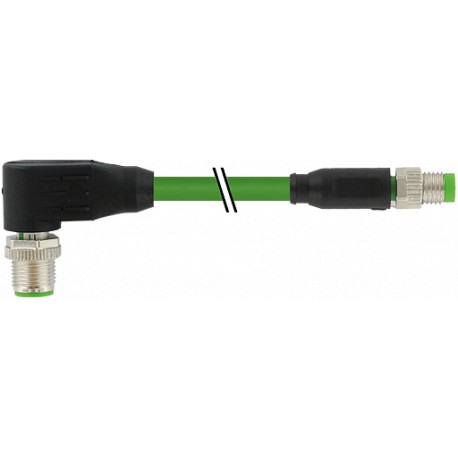 7000-44921-7910060 - 7000-44921-7910060 MURRELEKTRONIK M12 male 90° / M8 male 0°, Ethercat PUR 1x4xAWG26 shielded green UL/CSA + ..