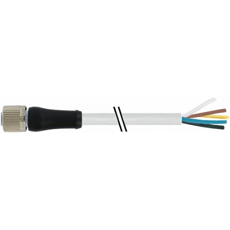 7000-P4221-9660150 - 7000-P4221-9660150 MURRELEKTRONIK M12 Power L-coded 5pol. female 0° with cable PUR 5x1.5 gray 1,5m