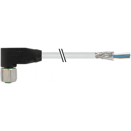 7002-13281-3491000 - 7002-13281-3491000 MURRELEKTRONIK M12 female 90° with cable V2A PUR 5X0.34 shielded yellow 10m