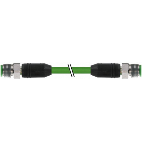 7004-44511-7940150 - 7004-44511-7940150 MURRELEKTRONIK M12 male 0° / M12 male 0° Ethernet V4A PUR 2x2xAWG22 shielded green UL/CSA..