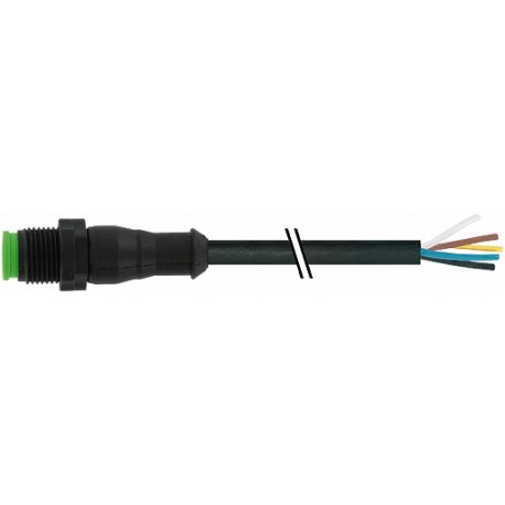 7005-12041-6250060 - 7005-12041-6250060 MURRELEKTRONIK M12 male 0° with cable Lite PUR 5x0.34 black UL/CSA 0,6m