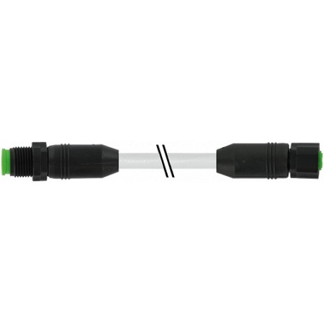 7005-48002-2080100 - 7005-48002-2080100 MURRELEKTRONIK M12 male 0° / M12 female 0° Lite PVC 8x0.25 gray UL/CSA 1m