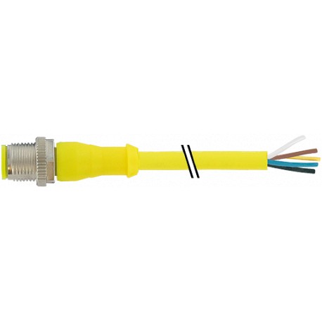 7030-12041-1260500 - 7030-12041-1260500 MURRELEKTRONIK M12 male 0° with cable AIDA PUR 5x0.34 yellow UL/CSA + drag chain 5m
