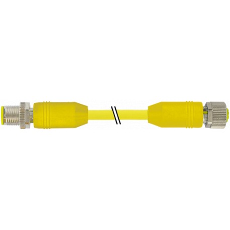 7030-48001-1140200 - 7030-48001-1140200 MURRELEKTRONIK M12 male 0° / M12 female 0° AIDA PUR 8x0.25 yellow UL/CSA + drag chain 2m