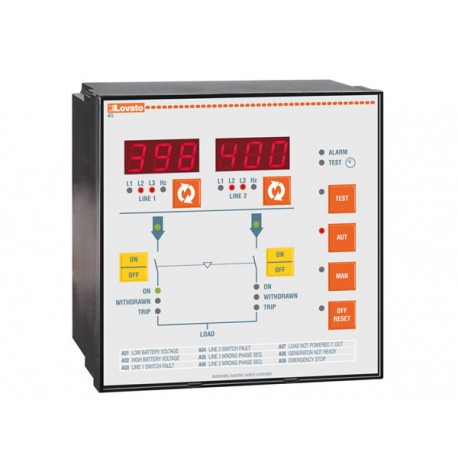 ATL20A240 - ATL20A240 LOVATO AUTOMATIC TRANSFER SWITCH CONTROLLER WITH RS232 PORT 144X144MM (5.67X5.67”)