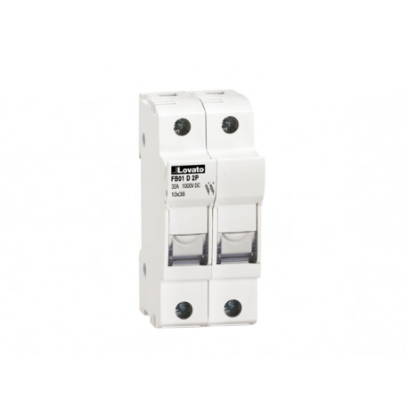 FB01D2P - FB01D2P LOVATO FUSE HOLDER UL CERTIFIED FOR PHOTOVOLTAIC APPLICATIONS, FOR 10X38MM FUSES. 32A RATED CURRENT ..
