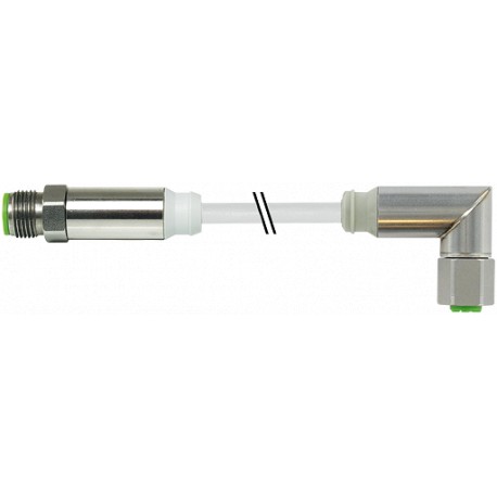 7044-40121-3360750 - 7044-40121-3360750 MURRELEKTRONIK M12 male 0° / M12 female 90° Steel TPE-S 4x0.34 gray 7,5m