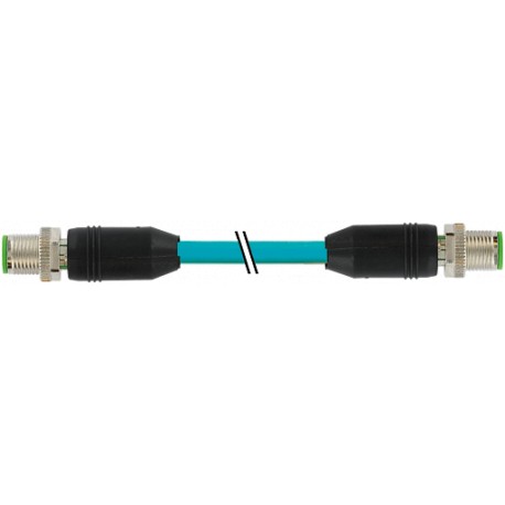 7700-51001-S4X0500 - 7700-51001-S4X0500 MURRELEKTRONIK M12 male 0° / male 0° X-coded Gigabit TPE 4x2xAWG26 shielded blue UL/CSA +..