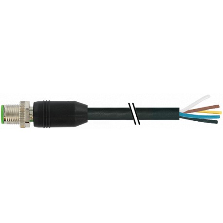 7999-12021-7640500 - 7999-12021-7640500 MURRELEKTRONIK M12 male 0° with cable PUR 4X0.75 black UL/CSA 5.0m