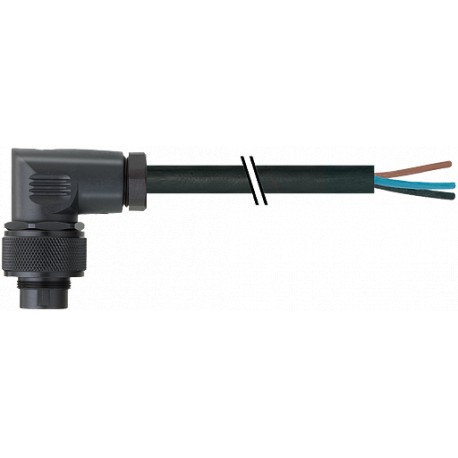 7000-16851-9590200 - 7000-16851-9590200 MURRELEKTRONIK M16 male 90° with cable PUR 8x0.25 + 2x0,5 black 2m