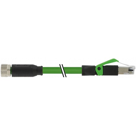 7000-89901-7910200 - 7000-89901-7910200 MURRELEKTRONIK M8 female 0° / RJ45 male 0° Ethercat PUR 1x4xAWG26 shielded green 2.0
