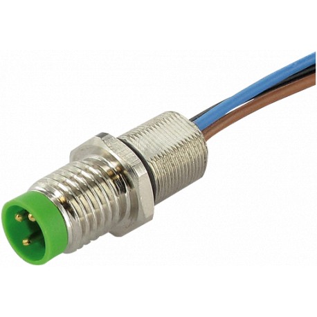 7000-08553-9700100 - 7000-08553-9700100 MURRELEKTRONIK M8 male receptacle front mount incl. nut PP 3x0,25 1m